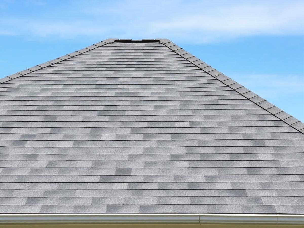 Shingle roof after soft washing to remove black streaks in Mississippi